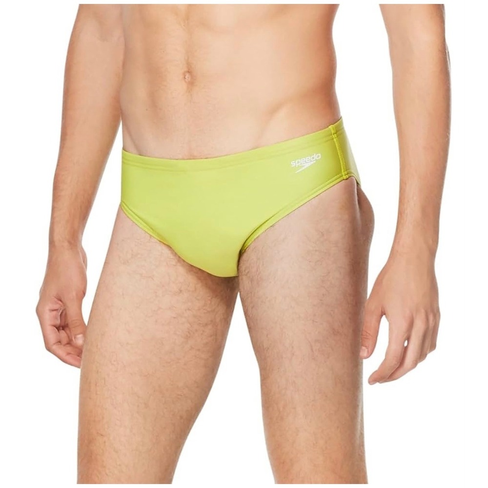 NEW Speedo Swim Brief Mens 28 Acid Lime Eco Endurance Vibe Collection 7052118